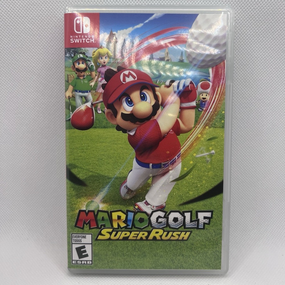 Mario Golf Super Rush Nintendo Switch Case Only Empty Replacement Box No Game